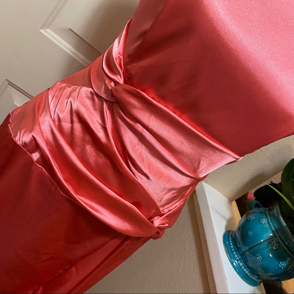 Let’s Fashion Dresses Vintage Lets Fashion Ruched Satin Evening